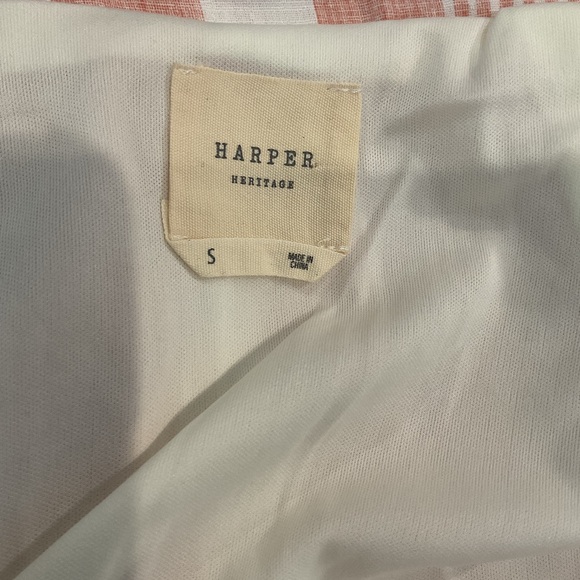 Harper Pink and Ivory Striped Wrap Dress - Picture 12 of 14